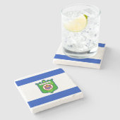 テルアビブ(イスラエル)市旗 ストーンコースター (横)