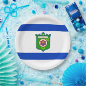 テルアビブ（イスラエル）市旗 ペーパープレート (パーティー)