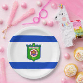 テルアビブ（イスラエル）市旗 ペーパープレート (パーティー)