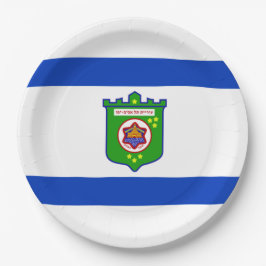 テルアビブ（イスラエル）市旗 ペーパープレート