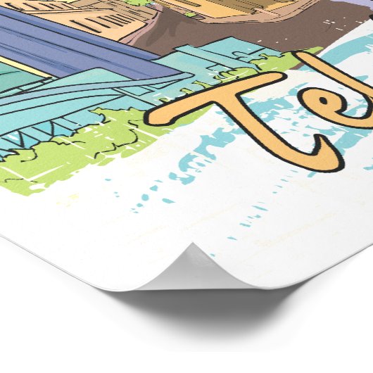 テルアビブ ポスター (角)