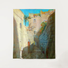 テルアビブ ヤッファ旧市街 イスラエル 旅行 オイルペイント タペストリー