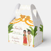 テルグ・タミル結婚ルのマリゴールド・バナナの木 フェイバーボックス (正面サイド)