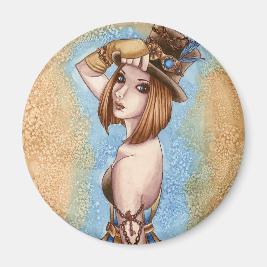 テルサ – スチームパンクマグネット マグネット (正面)