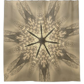 テルズチーターサファリアフリカアニマルプリントデザイン シャワーカーテン (正面)