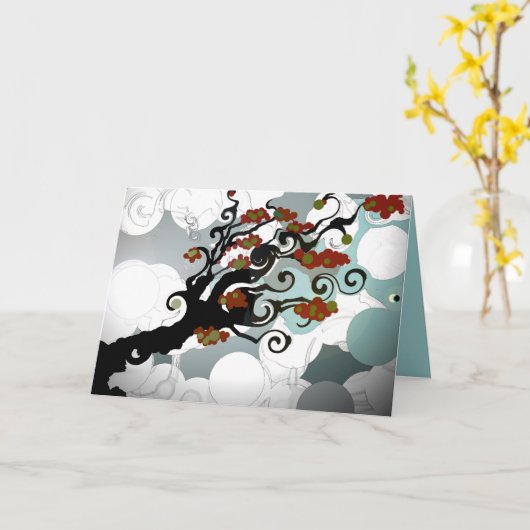 テルダザツリー カード (黄色い花)