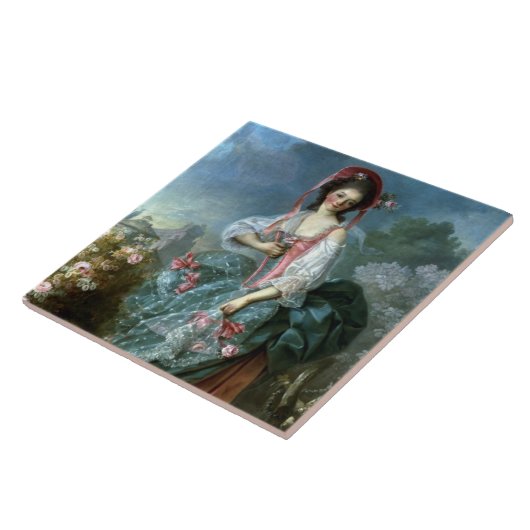 テルプシコラとしてマドモアゼルGuimard、cのポートレート タイル (側面)