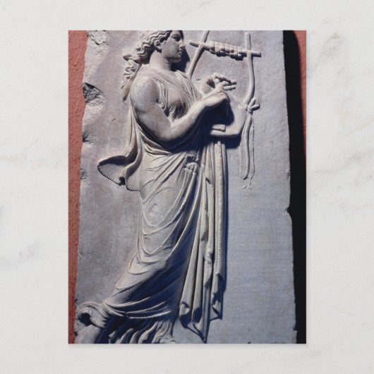 テルプシコラの踊りおよび歌のめい想 ポストカード (正面)