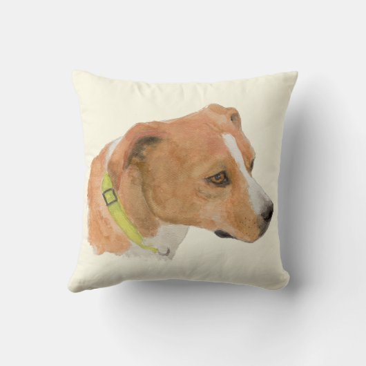 テルマボクサービーグルミックスウォーター装飾用クッション クッション (裏面)