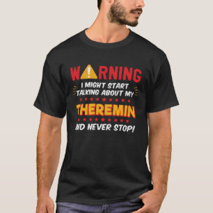 テルミンミュージカル楽器プレイヤージョークグラフィック Tシャツ