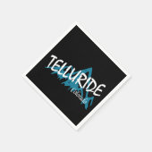 テルユライド・コロラド山脈 スタンダードカクテルナプキン (角)