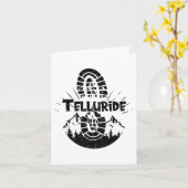 テルユライドUsaバケーションスキーでハイキング カード (黄色い花)