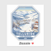 テルリドコロラドウィンタートラベルアートヴィンテージ シール (シート)