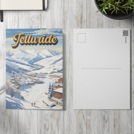 テルリドコロラドウィンタートラベルアートヴィンテージ ポストカード
