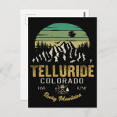 テルリドコロラドマウンテンズレトロヴィンテージ ポストカード (正面/裏面)