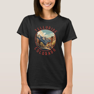 テルリドコロラドレトロ動揺してサークル Tシャツ