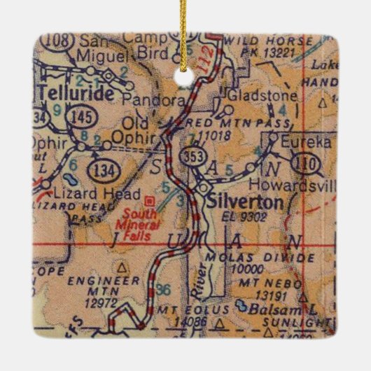 テルル化ヴィンテージマップ セラミックオーナメント (裏面)