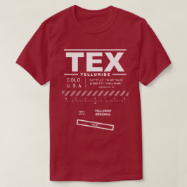 テルル化地域空港TEX Tシャツ