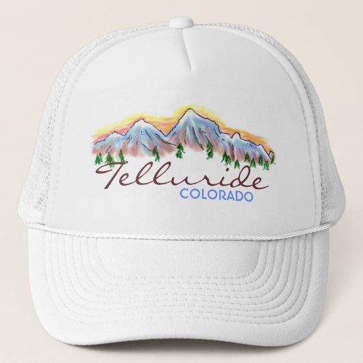 テルル化物のコロラド州山の芸術の帽子 キャップ (正面)