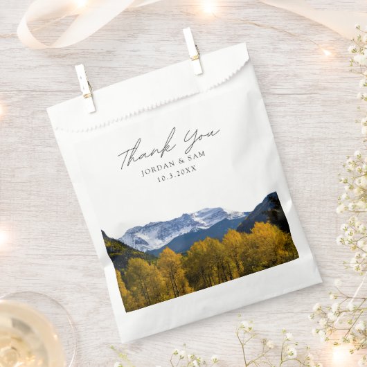 テルル結婚ド山写真 フェイバーバッグ (クリップ留めされた状態)