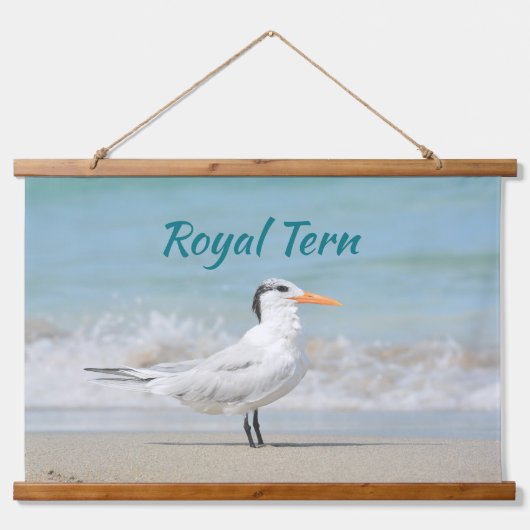 テルン王室のシーバードビーチ写真沿岸 吊り下げ型タペストリー (正面)