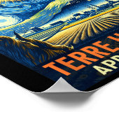 テレオートインディアナ太陽のトータルEclipse 2024スター ポスター (角)