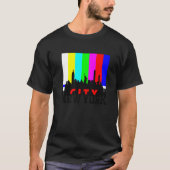 テレカッコいいビ信号の図示ニューヨーク市 Tシャツ (正面)