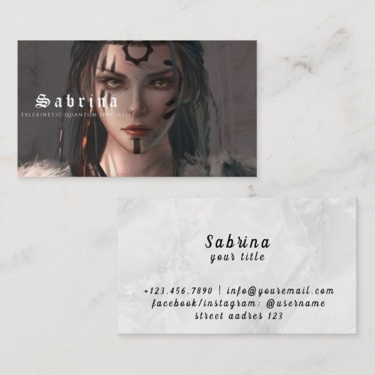 テレキネティック量子専門家名刺 名刺 (正面/裏面)