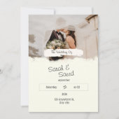 テレグラム「夢のウェディング」 招待状 (正面)