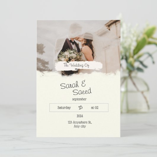 テレグラム「夢のウェディング」 招待状 (スタンド正面)