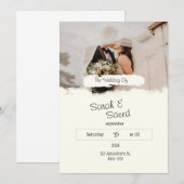 テレグラム「夢のウェディング」 招待状 (正面/裏面)