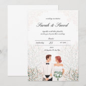 テレグラム "夢のウェディング" 招待状 (正面/裏面)