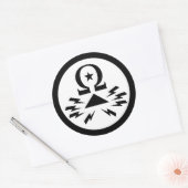 テレコミックスステッカー(大) ラウンドシール (封筒)