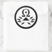 テレコミックスステッカー(大) ラウンドシール (バッグ)