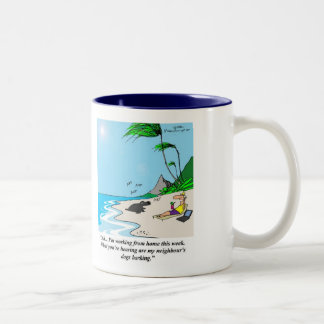 テレコミューティングビジネス分析者# 1 ツートーンマグカップ
