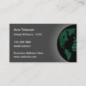 テレコムワールドグローブテーマ 名刺 (正面)