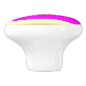 テレサデザインショッキングピンクと金ゴールドセラミックプル セラミックノブ (側面)