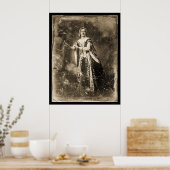 テレサ・トルフィ・ダゲレオタイプ1848 ポスター (キッチン)