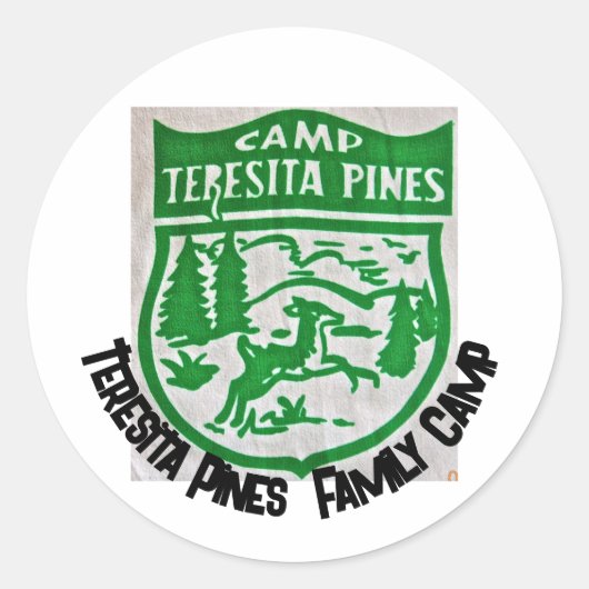 テレシータのシール ラウンドシール (正面)