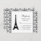 テレスパリRSVP （白） 出欠カード (正面/裏面)