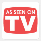 テレビおもしろいで表示される スクエアシール (正面)