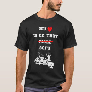テレビおもしろいで見るスポーツ私のハートは、その映画の上にある Tシャツ