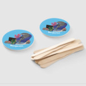 テレビおもしろいアニメを見ているサメ ハンドファン (組立なし)