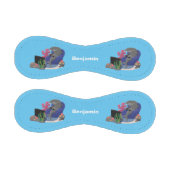 テレビおもしろいアニメを見ているサメ 野球ボール (パネル)