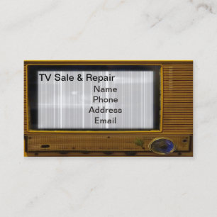 テレビおよびモニターの販売および修理サービス 名刺