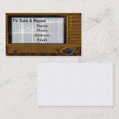 テレビおよびモニターの販売および修理サービス 名刺 (正面/裏面)