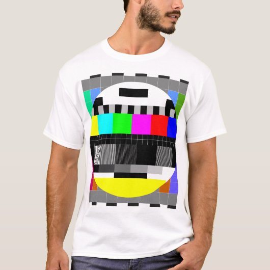 テレビが映らないイラスト(レトロ) Tシャツ (正面)