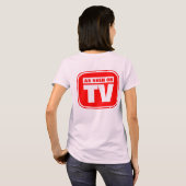 テレビで表示されるカスタマイズ- Tシャツ (裏面フル)