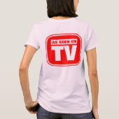 テレビで表示されるカスタマイズ- Tシャツ (裏面)