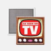 テレビで見る – レトロテレビ マグネット (正面/裏面)
